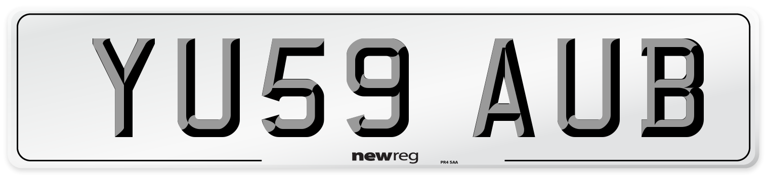 YU59 AUB Number Plate from New Reg